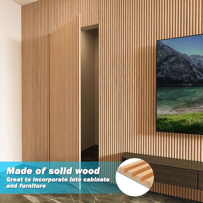Art3d Slat Wood Wall Paneling for Interior and Ceiling Decoration