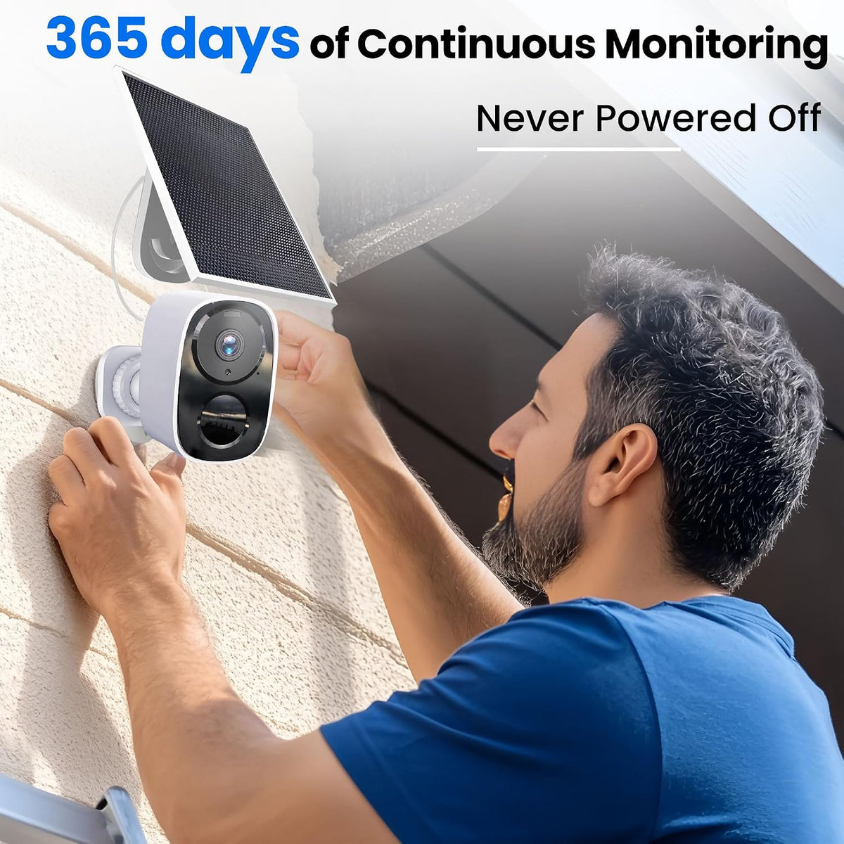 hitellarcam 2026 upgraded 2k security cameras wireless outdoor, side view