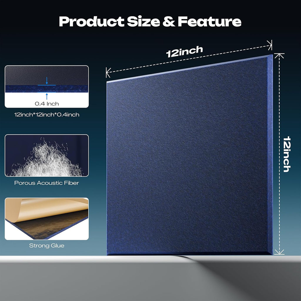 sonicism 12 pack acoustic wall panels shown in use