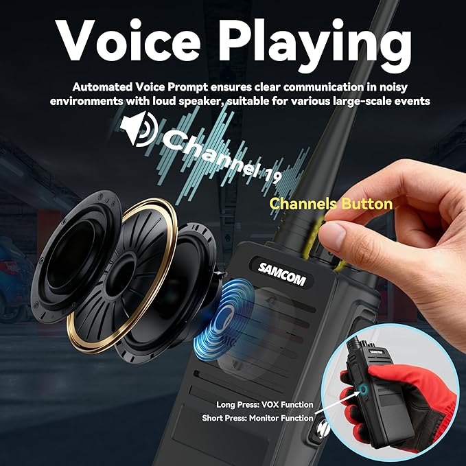 SAMCOM FPCN20A Walkie Talkies (2-Pack)