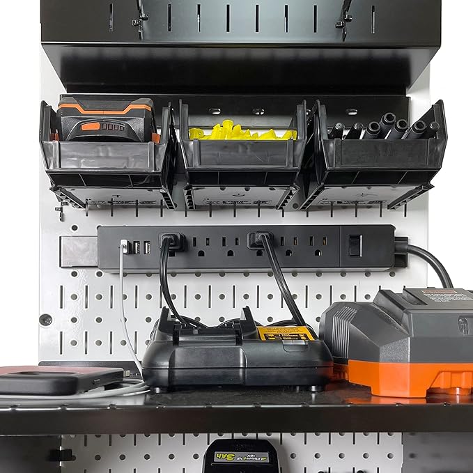Wall Control Power Tool Storage Organizer Kit Cordless Drill Holder Charging