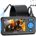 T TAKMLY Endoscope Camera with Light, Dual Lens 1080P Industrial Borescope with