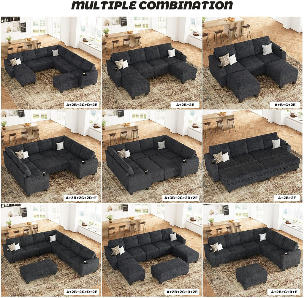 belffin 28.7" storage ottoman bench for footrest entryway, package contents