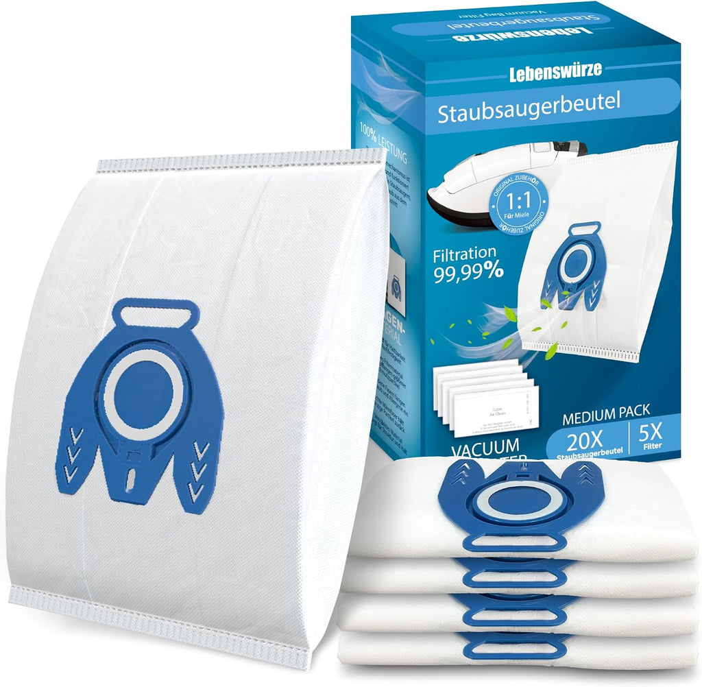 20 Pack 3D Airclean GN Vacuum Bags