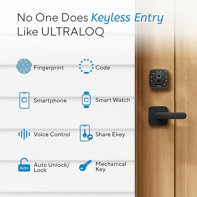 ULTRALOQ Bolt Fingerprint Smart Lock