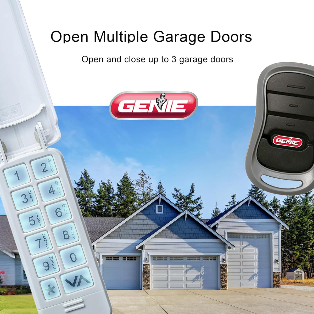 Genie Authentic Garage Door Opener Remote and Wireless Keypad Combo Pack