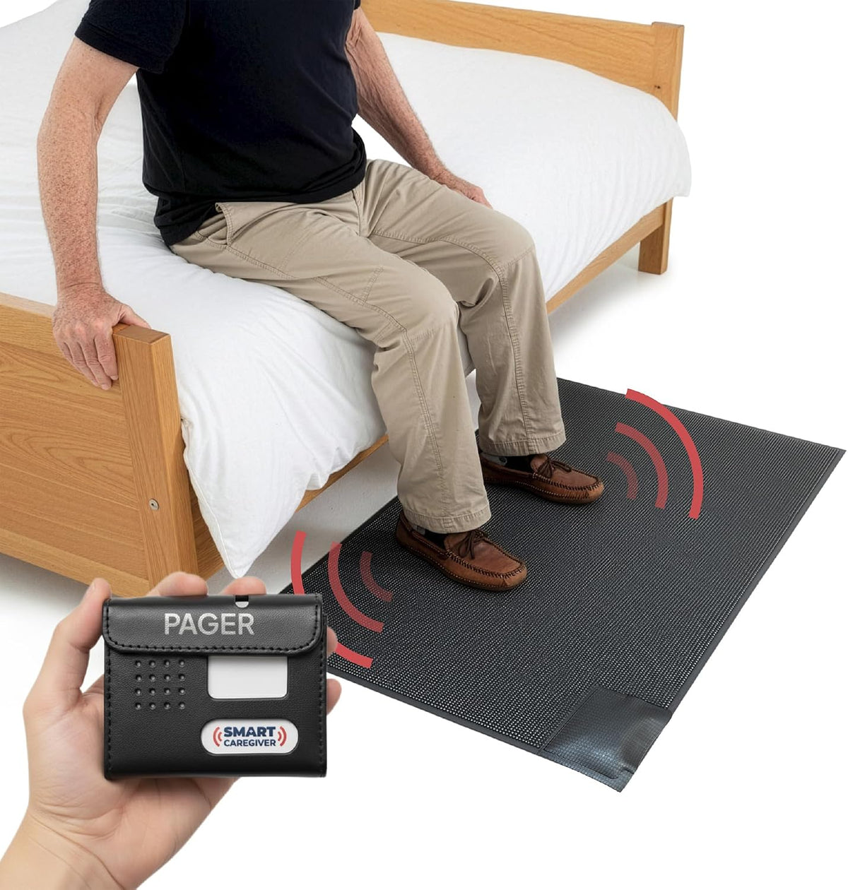 Smart Caregiver Floor Mat Alarm and Pager System