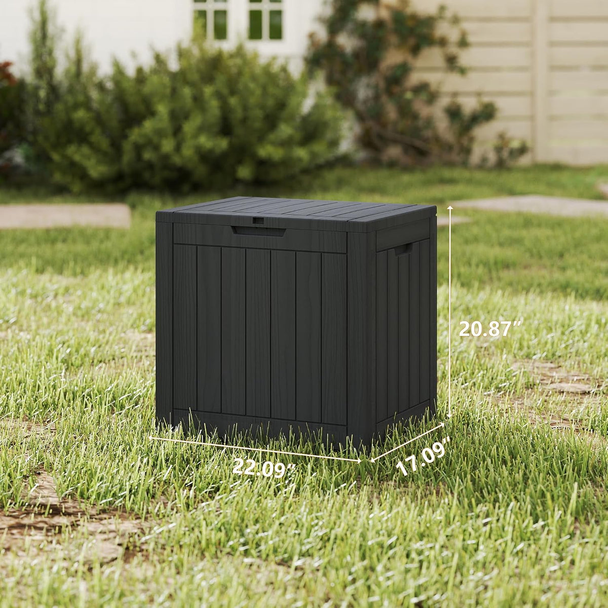 35 gallon pro deck boxes outdoor waterproof, outdoor, close-up detail