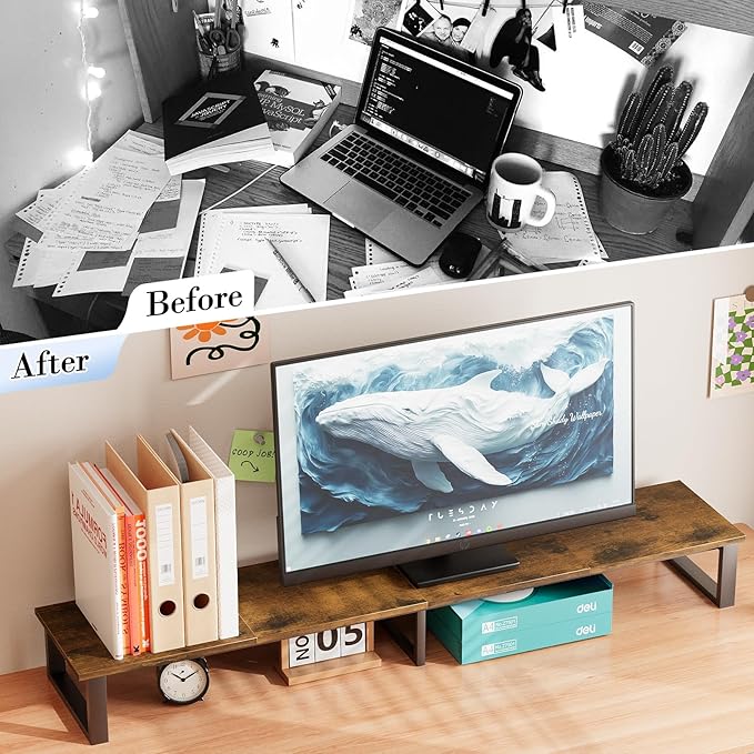 aboxoo 59" Large TV Riser Stand