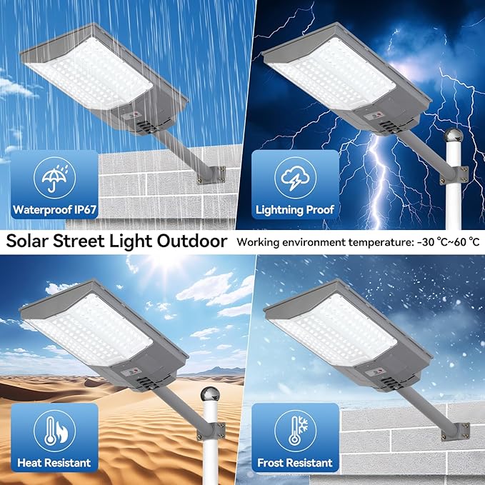 10500W Solar Street Lights Outdoor (2PCS)