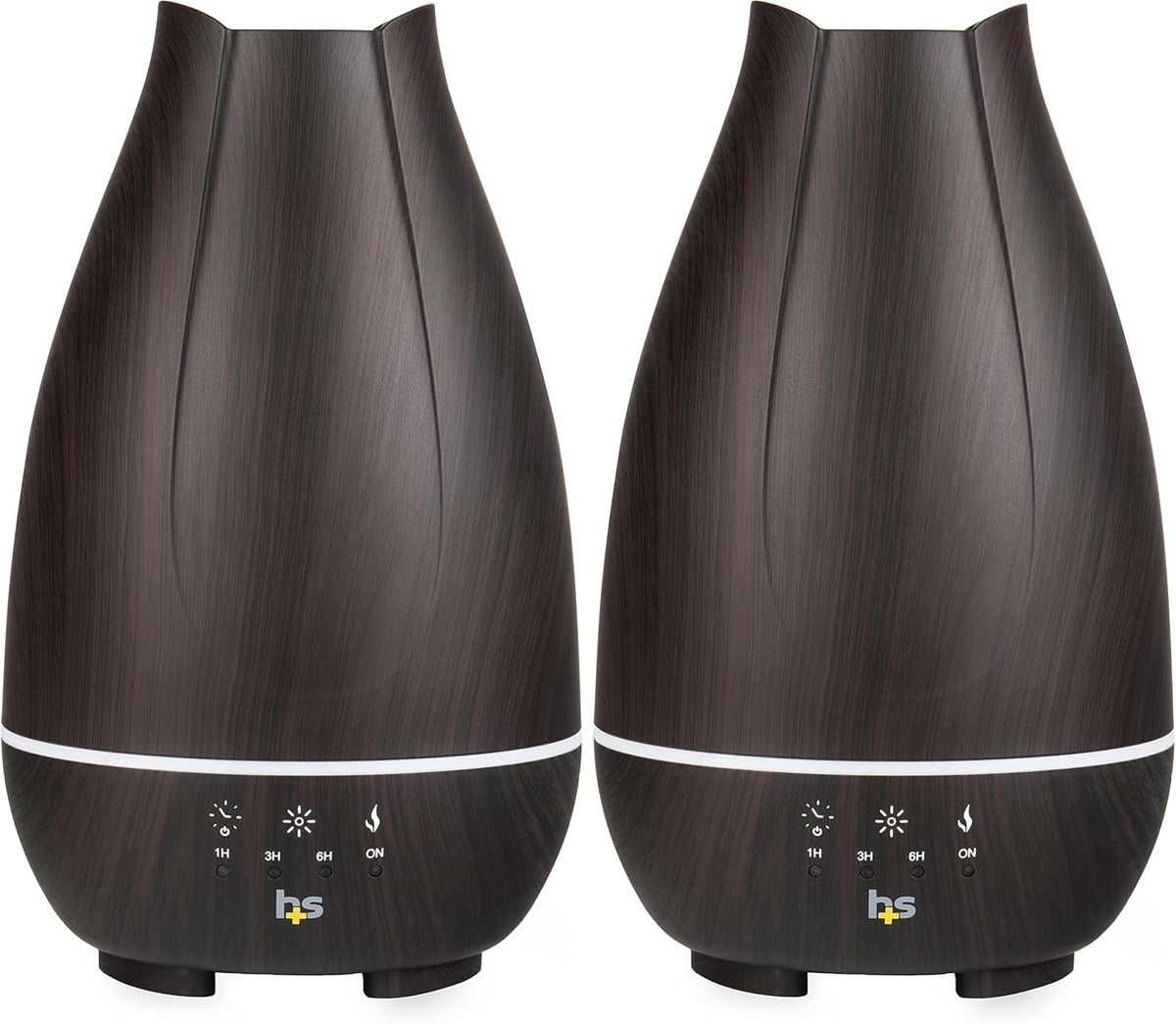 HealthSmart Essential Oil Diffuser, Cool Mist Humidifier and Aromatherapy (Pack of 2)