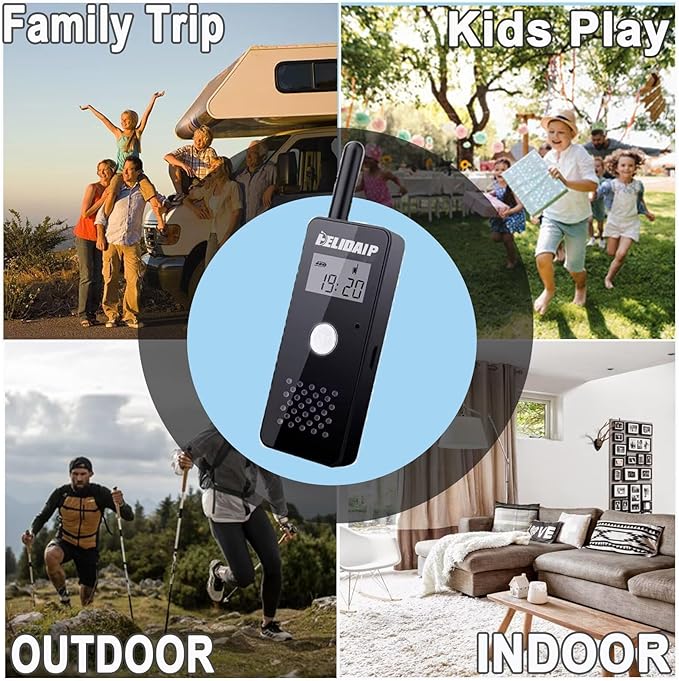 ELIDAIP T-M16 Small Walkie Talkies, Portable Two Way Radio