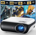 HAPPRUN Native 1080P Bluetooth Mini Projector, Full HD Portable Outdoor Movie