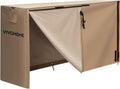 VIVOHOME 6ft Waterproof Outdoor Firewood Log Rack Cover, Brown