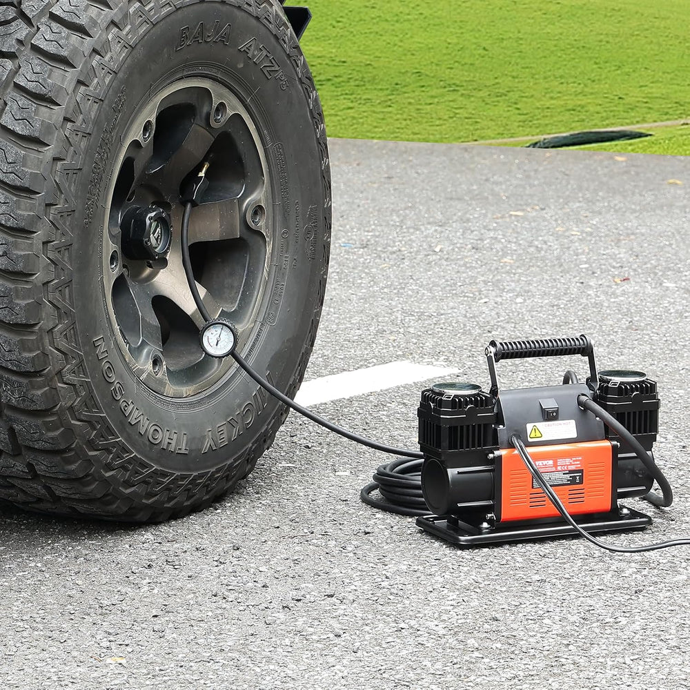 VEVOR 10.6 CFM Heavy Duty Air Compressor, 30s Fast Inflation | 1080W Dual-Cyl...