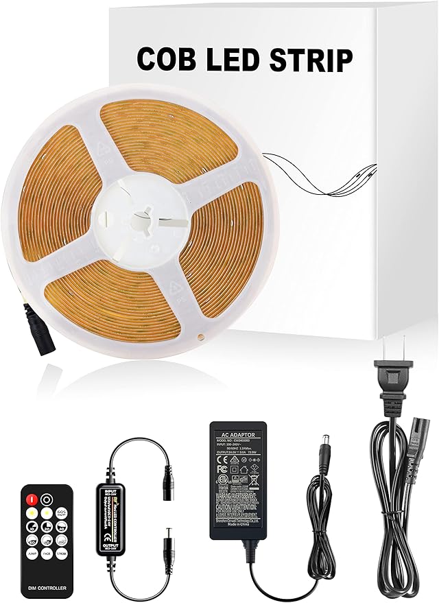 Pandery LED Strip Lights 32.8FT, Dimmable cob led Strip