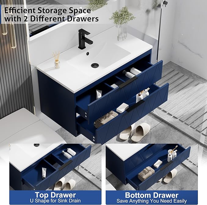 eclife 36" Bathroom Vanities Cabinet