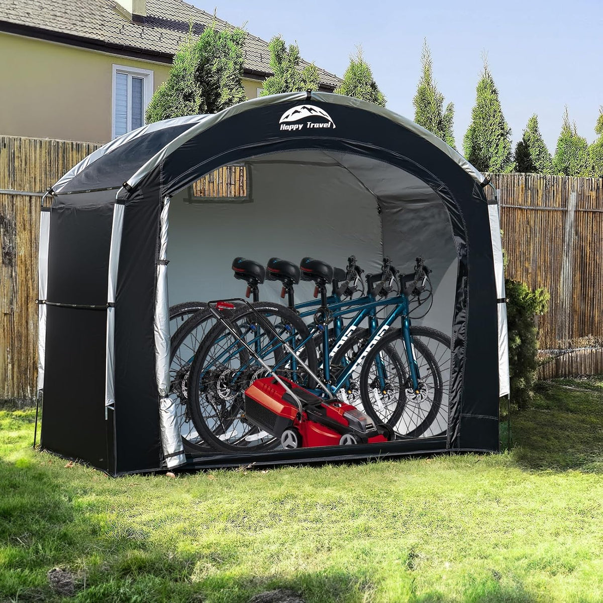 happy travel outdoor waterproof bike storage tent shed, package contents