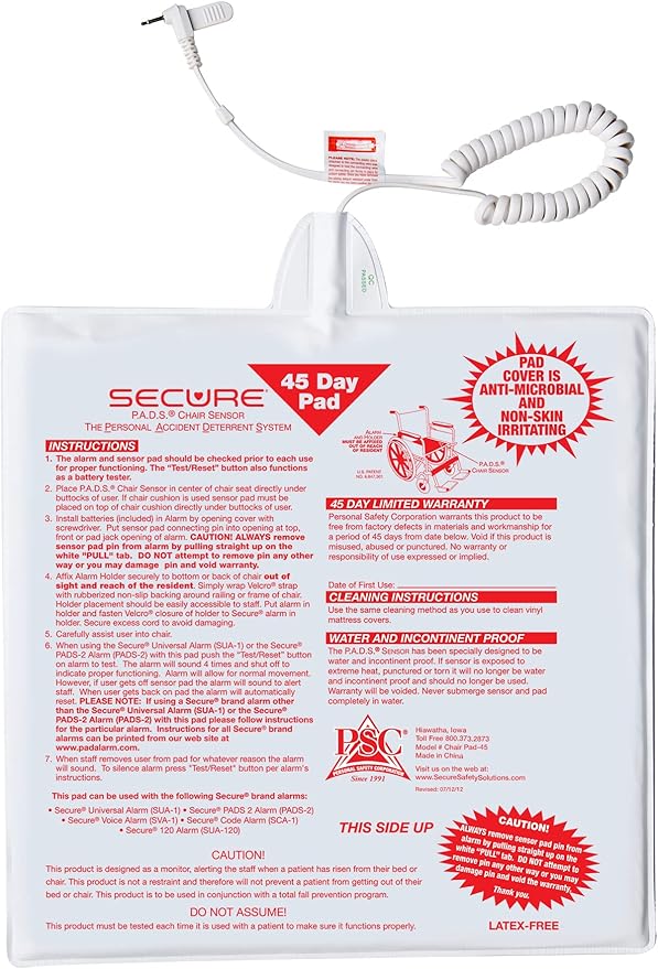 Secure Chair Alarm for Elderly Dementia Patients