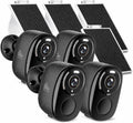 4Pack 5GHz/2.4G Security Cameras Wireless Outdoor with Solar Panels
