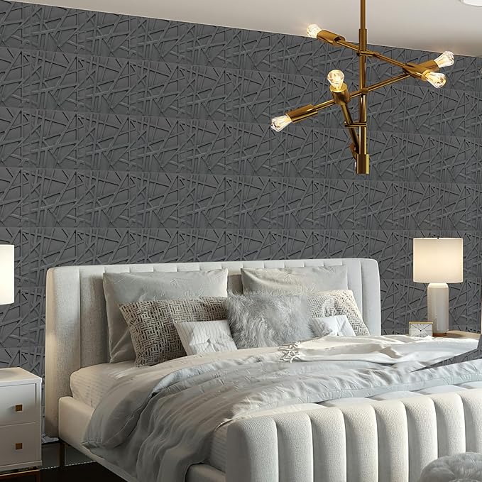 LEVOWAY 33 Pack 3D Wall Panels for Interior Wall Decor, Wall Covering Panles