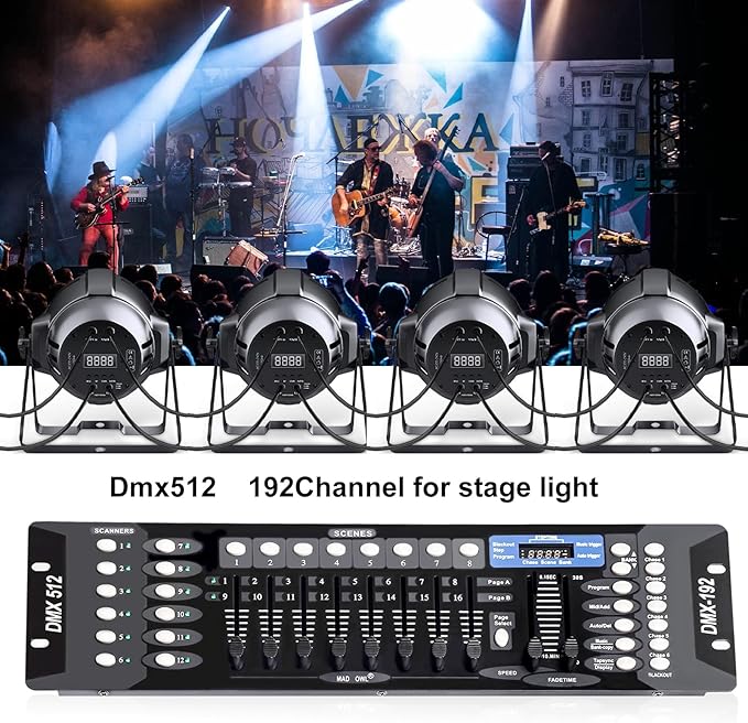 DMX Controller for dj Lights Dmx512 Light Controllers 192 Channel DMX Board