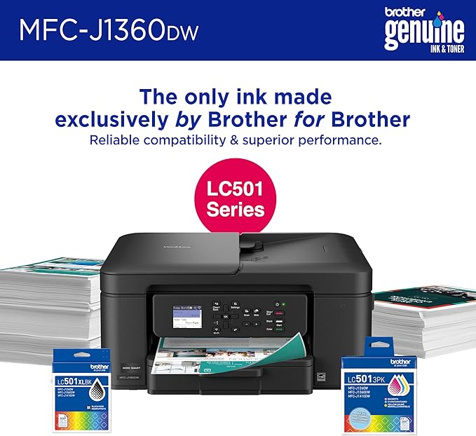 Brother Work Smart 1360 Wireless Color Inkjet All-in-One Printer