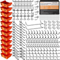 INCLY 276PCS Extra Thick 1/4" Pegboard Accessories Organizer Kit, Heavy Duty