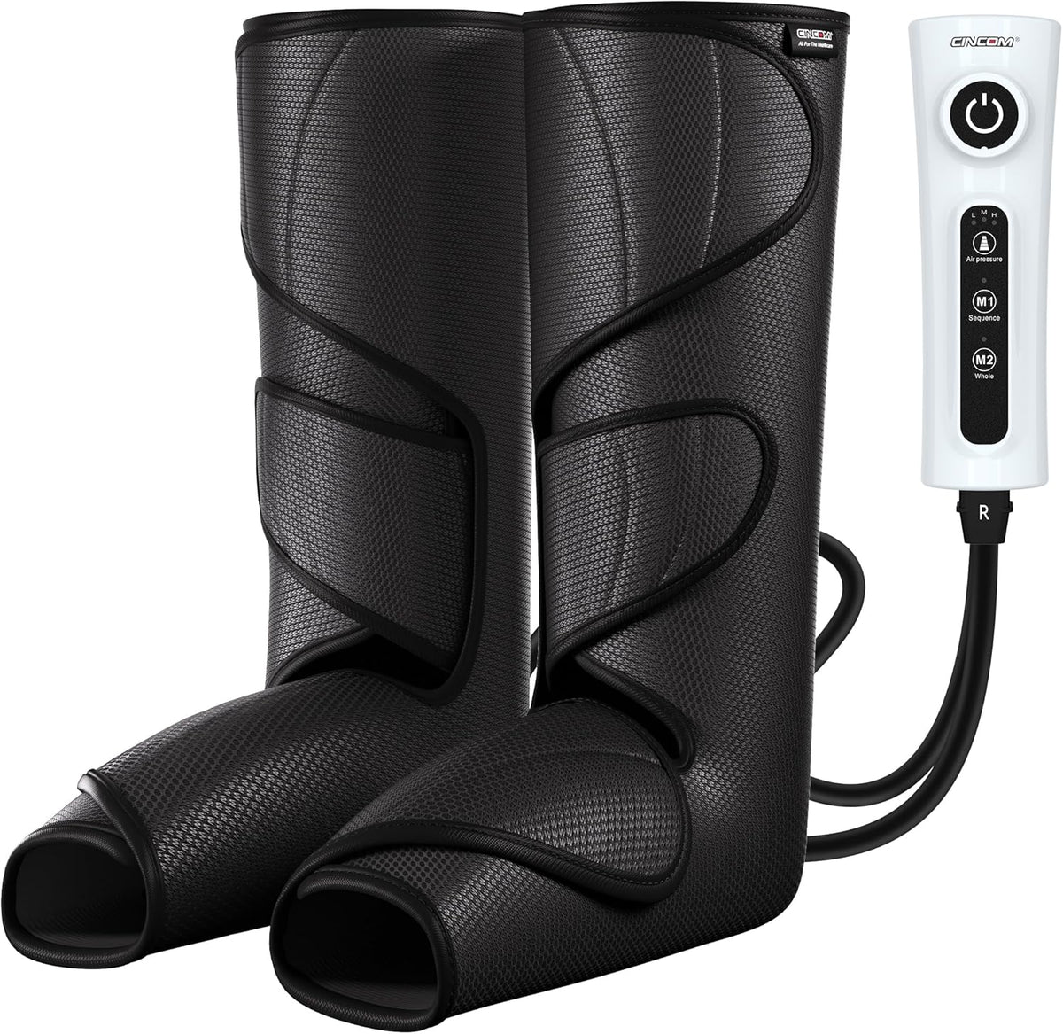 CINCOM Leg Massager for Circulation and Pain Relief, Air Compression Calf Foot