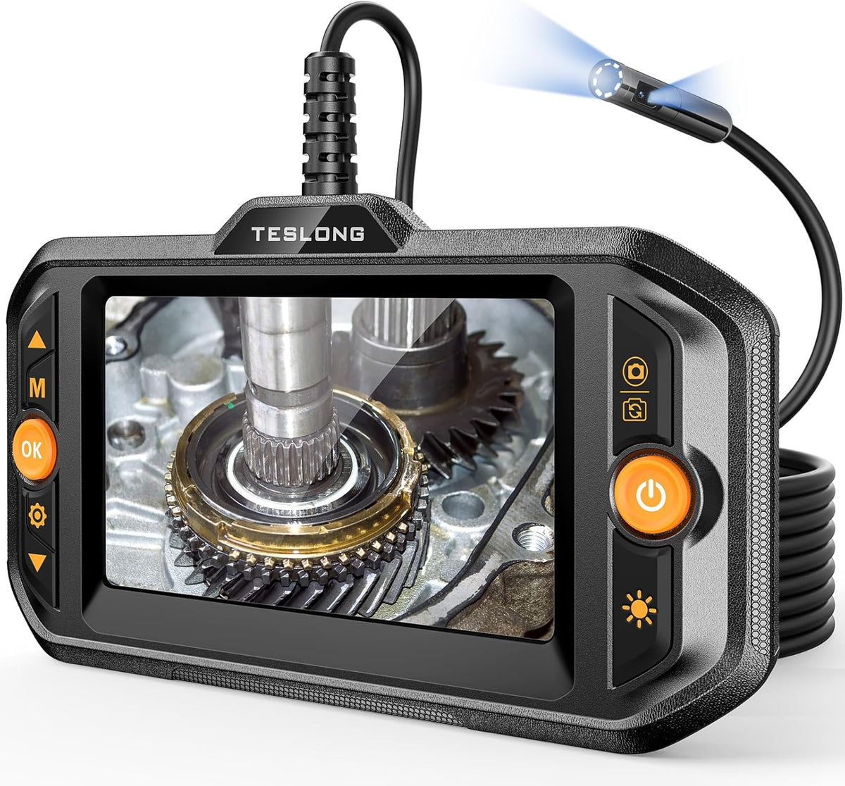 Teslong Dual Lens Borescope with Light for Automotive Mechanic Wall Vent