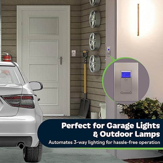 TOPGREENER Digital Astronomic Timer Switch, 7-Day Programmable Sunrise Sunset