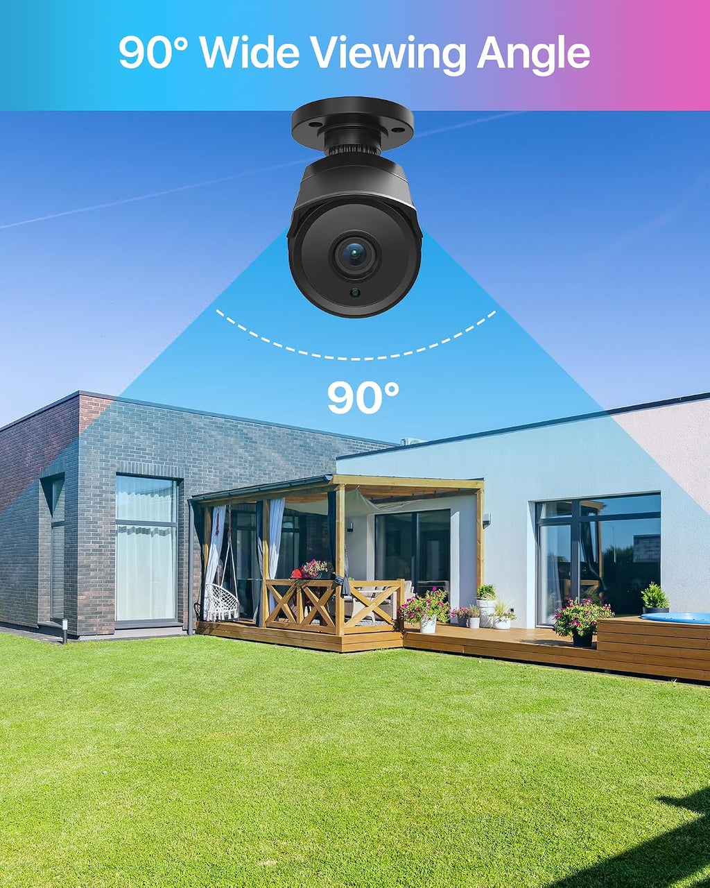 zosi 4 pack 1080p home security cameras with, package contents