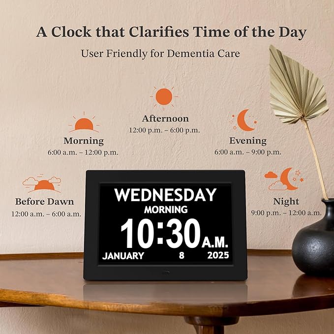 10.1'' Digital Clock, 1280*800p HD Extra Large Display, Digital Clock