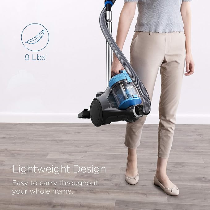 Eureka Bagless Canister Vacuum Cleaner, Lightweight Vac