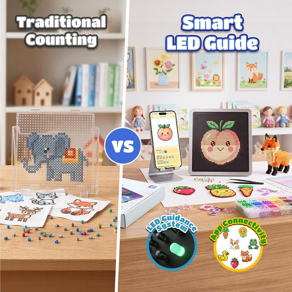 GENIUSGIFT Smart Fuse Beads Boards Kit for 2.6mm Melting Beads