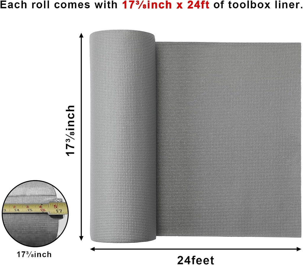 casoman professional tool box and drawer liner, grey shown in use