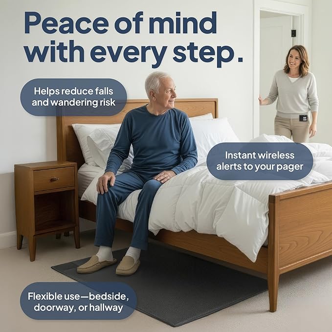 Smart Caregiver Floor Mat Alarm and Pager System