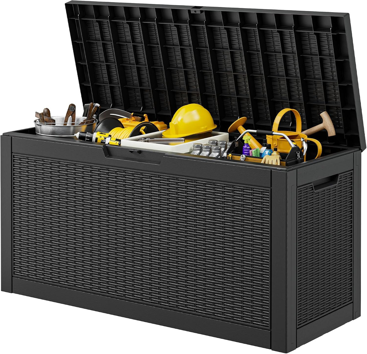 Outdoor Storage Box Waterproof, 80 Gallon Deck Box for Patio Storage