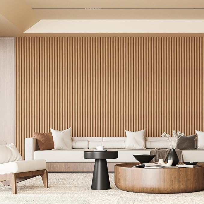 Art3d Fluted Wood Panel for Wall and Ceiling, Beaded Accent Molding for Home