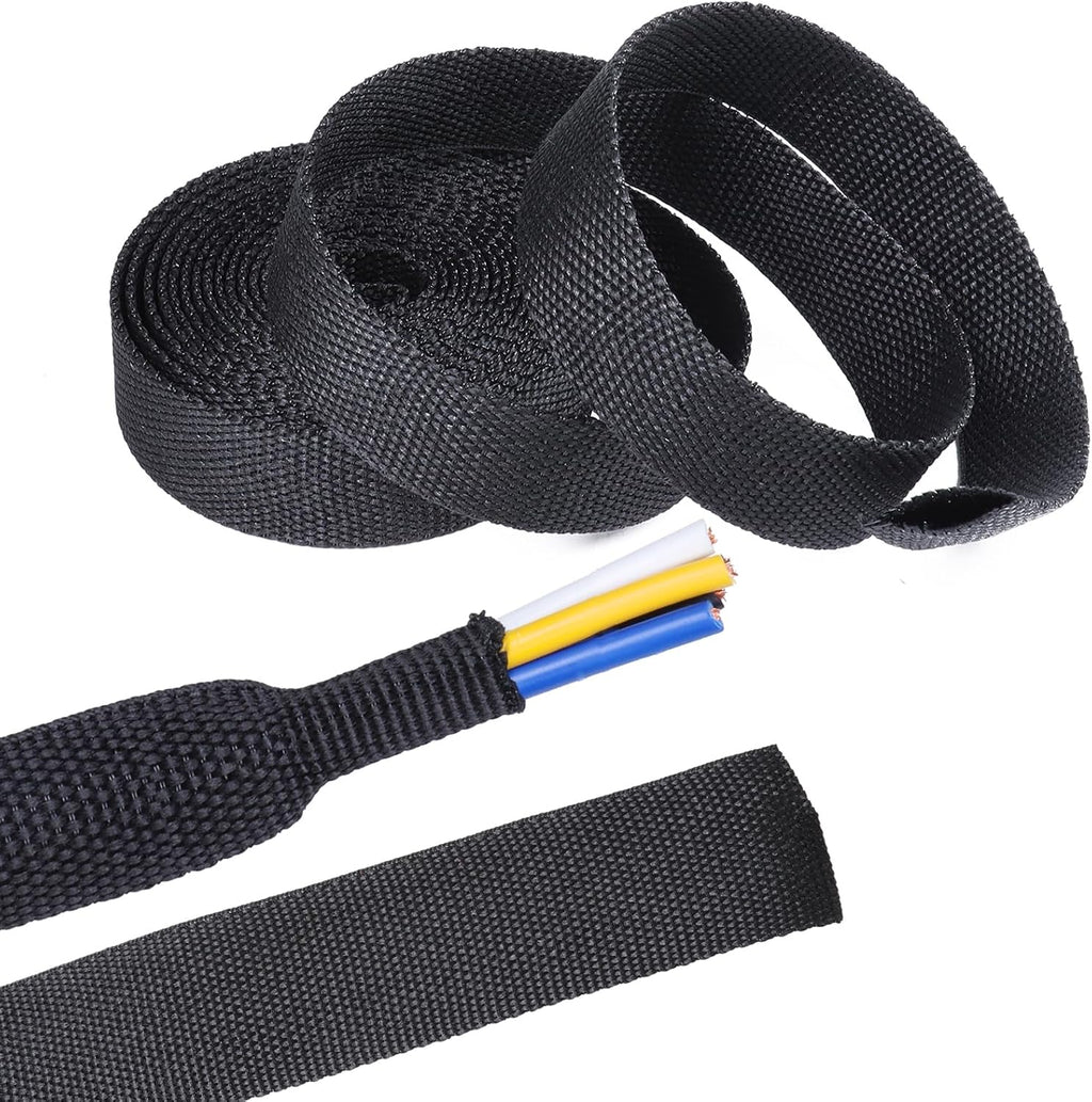 Sonoreboom 2 in 1 Heat Shrink Braided Sleeving Fabric Tubing-Ideal fit