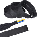 Sonoreboom 2 in 1 Heat Shrink Braided Sleeving Fabric Tubing-Ideal fit