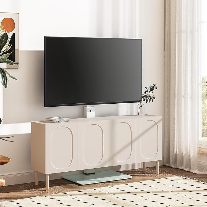 FITUEYES Swivel Floor TV Stand