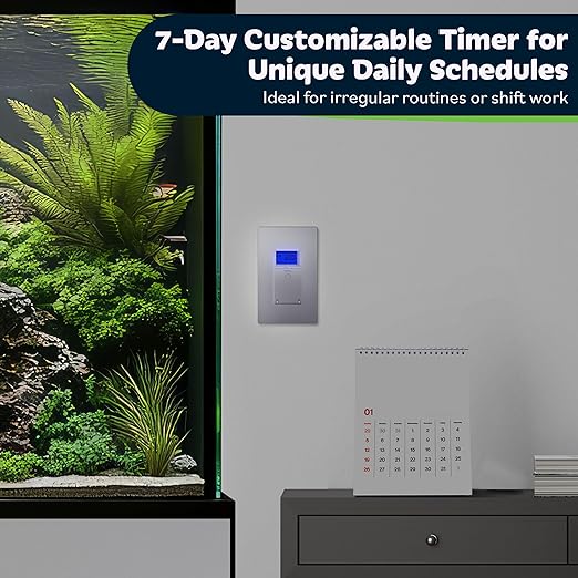 TOPGREENER Digital Astronomic Timer Switch, 7-Day Programmable Sunrise Sunset