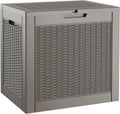 Outdoor Storage Box Waterproof, 35 Gallon Deck Box for Patio Storage