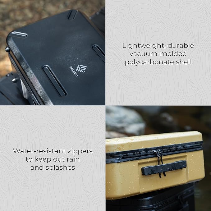 ELECOM NESTOUT Gear Storage Case, Lightweight Hard Shell Organizer,