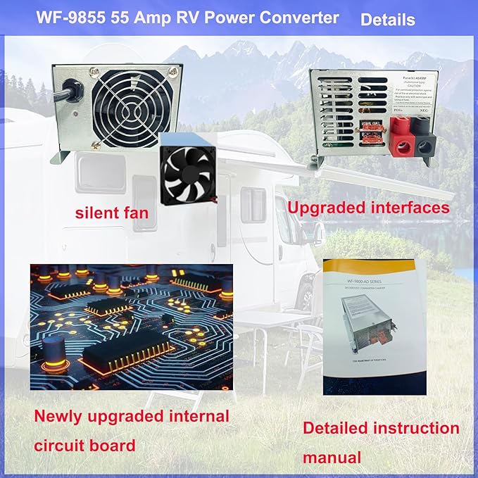 WF-9855 55 Amp Power Converter, Rv Power Converter
