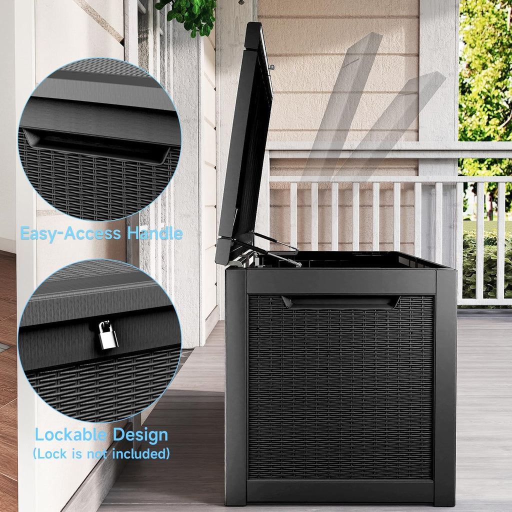 deck box large outdoor storage for patio furniture, package contents