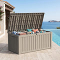 Outdoor Storage Box,150 Gallon Waterproof Deck Box [Upgraded 3.0]