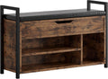 IRONCK Shoe Storage Bench with Doors and Storage for Entryway and Hallway