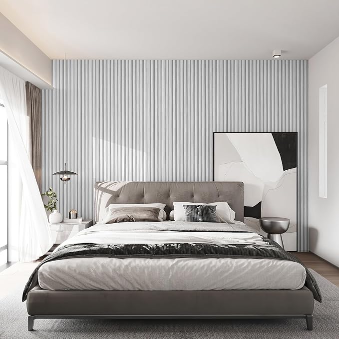 Art3d Slat Wall Panels, WPC Soundproof 3D Wall Paneling (8-Pack)